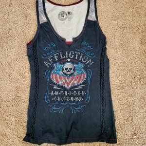 Women's Affliction tank, size Medium